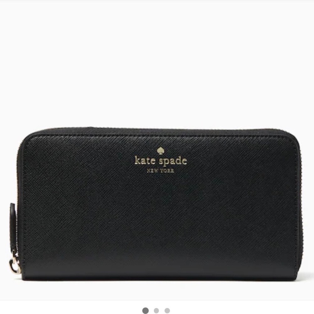 49. Kate Spade Brynn Large Continental Wallet in Black